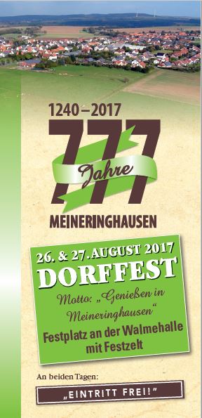 777 Jahre Meineringhausen Dorffest 2017