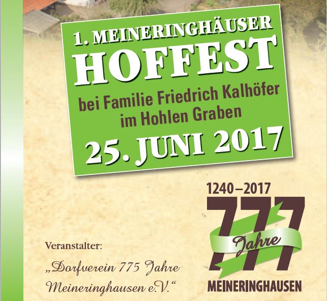 777 Jahre Meineringhausen Hoffest